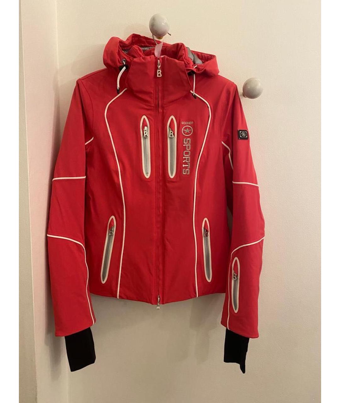 BOGNER Красная полиэстеровая куртка, фото 9