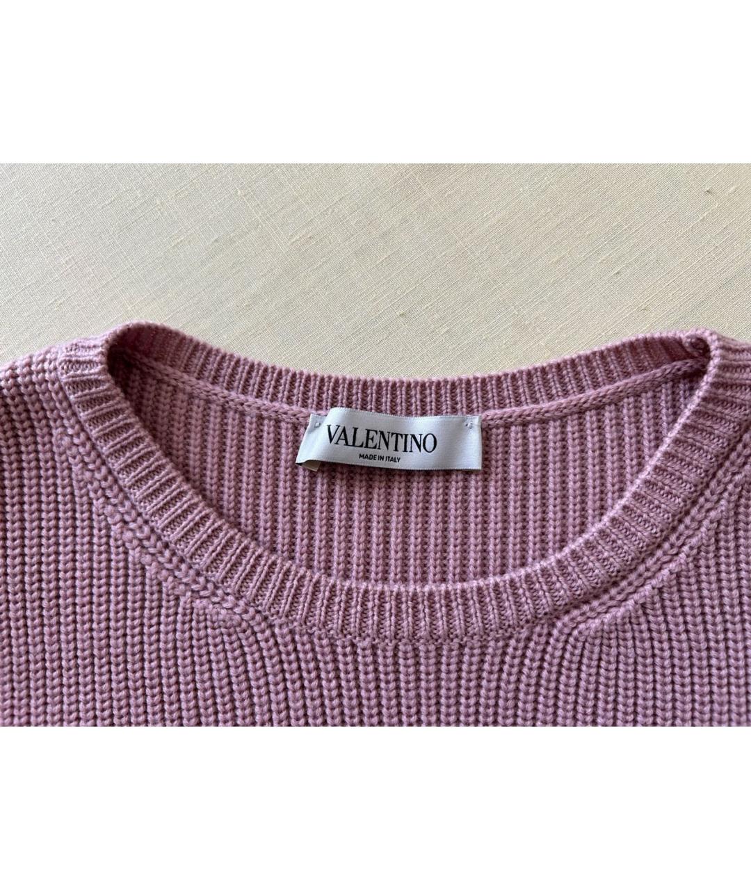 VALENTINO Розовое хлопковое повседневное платье, фото 5