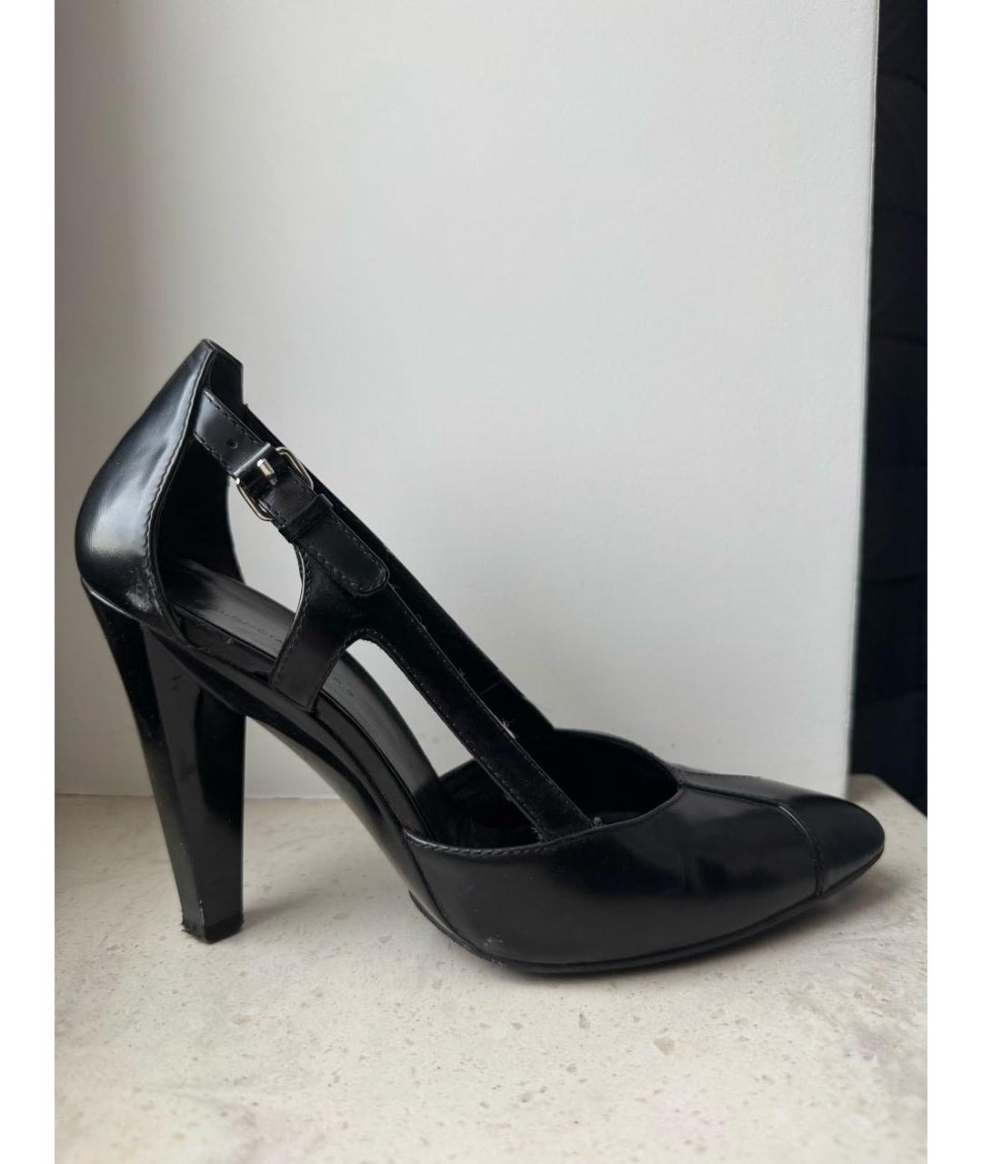BALENCIAGA Черные кожаные туфли, фото 7