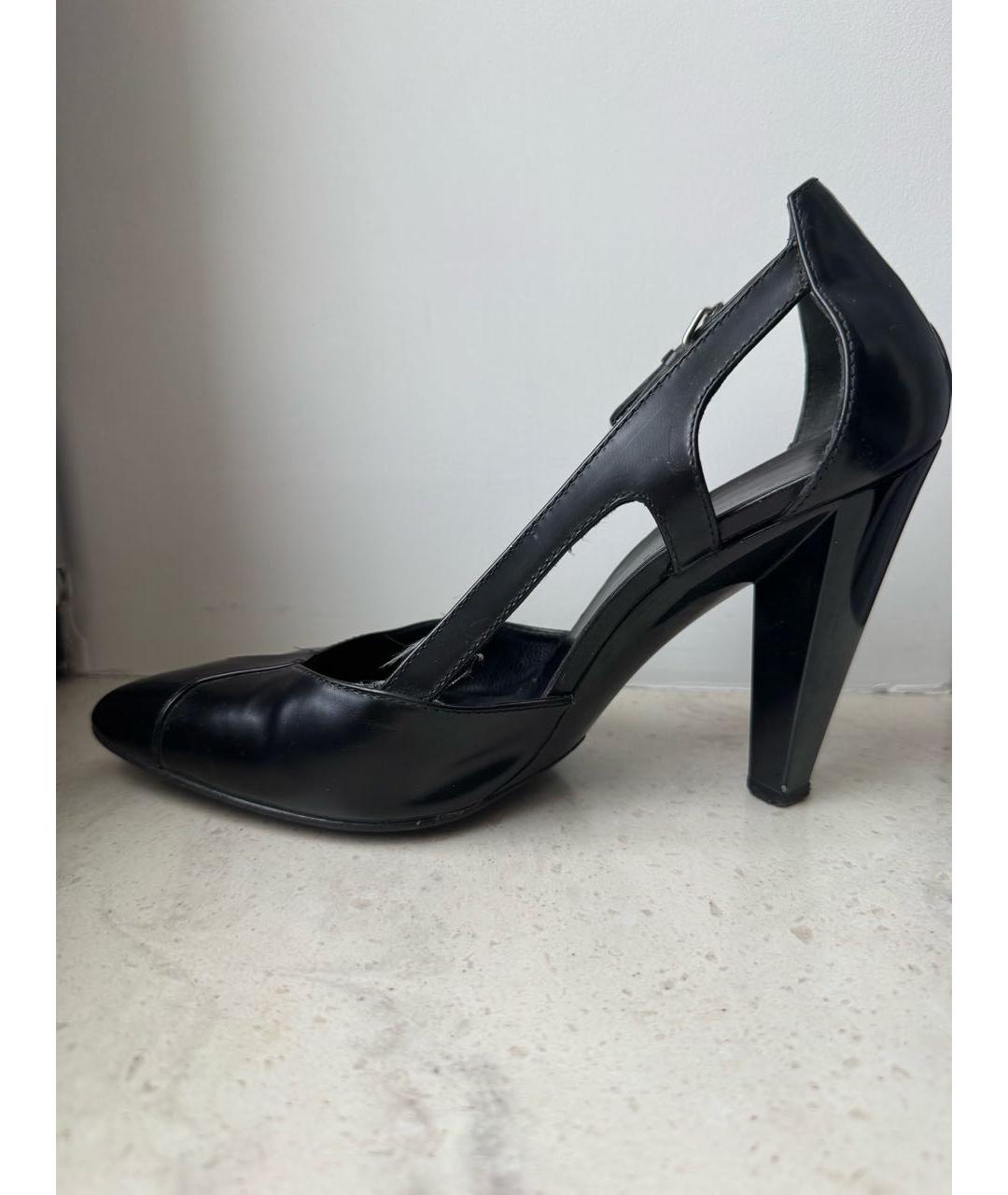 BALENCIAGA Черные кожаные туфли, фото 6