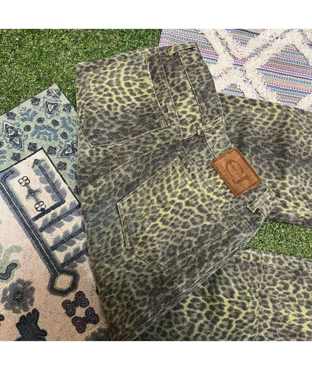 JUST CAVALLI Мульти хлопковые прямые джинсы, фото 4