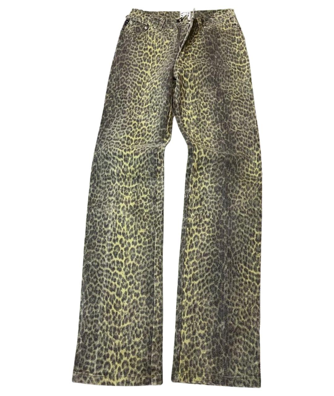 JUST CAVALLI Мульти хлопковые прямые джинсы, фото 1