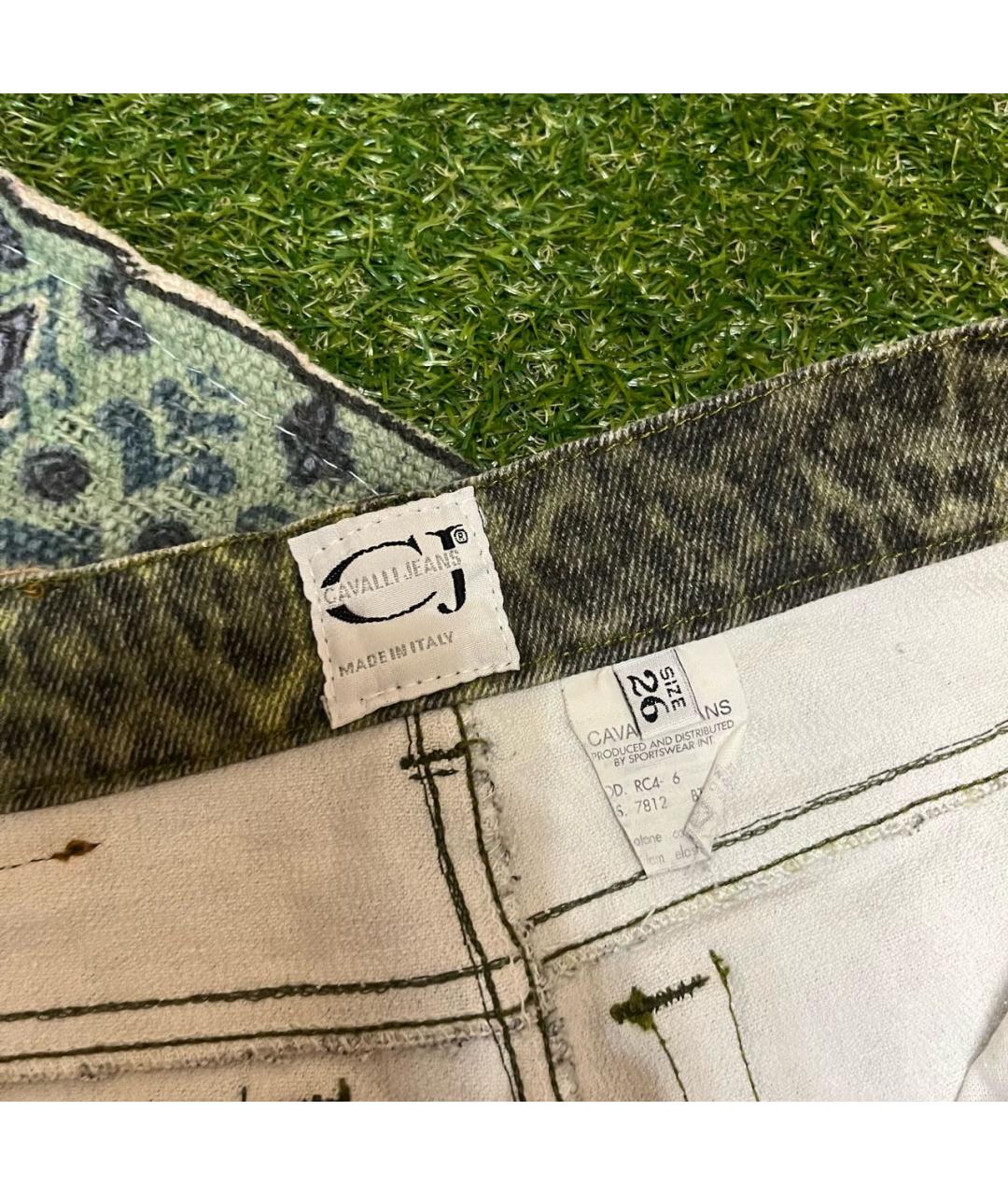 JUST CAVALLI Мульти хлопковые прямые джинсы, фото 5