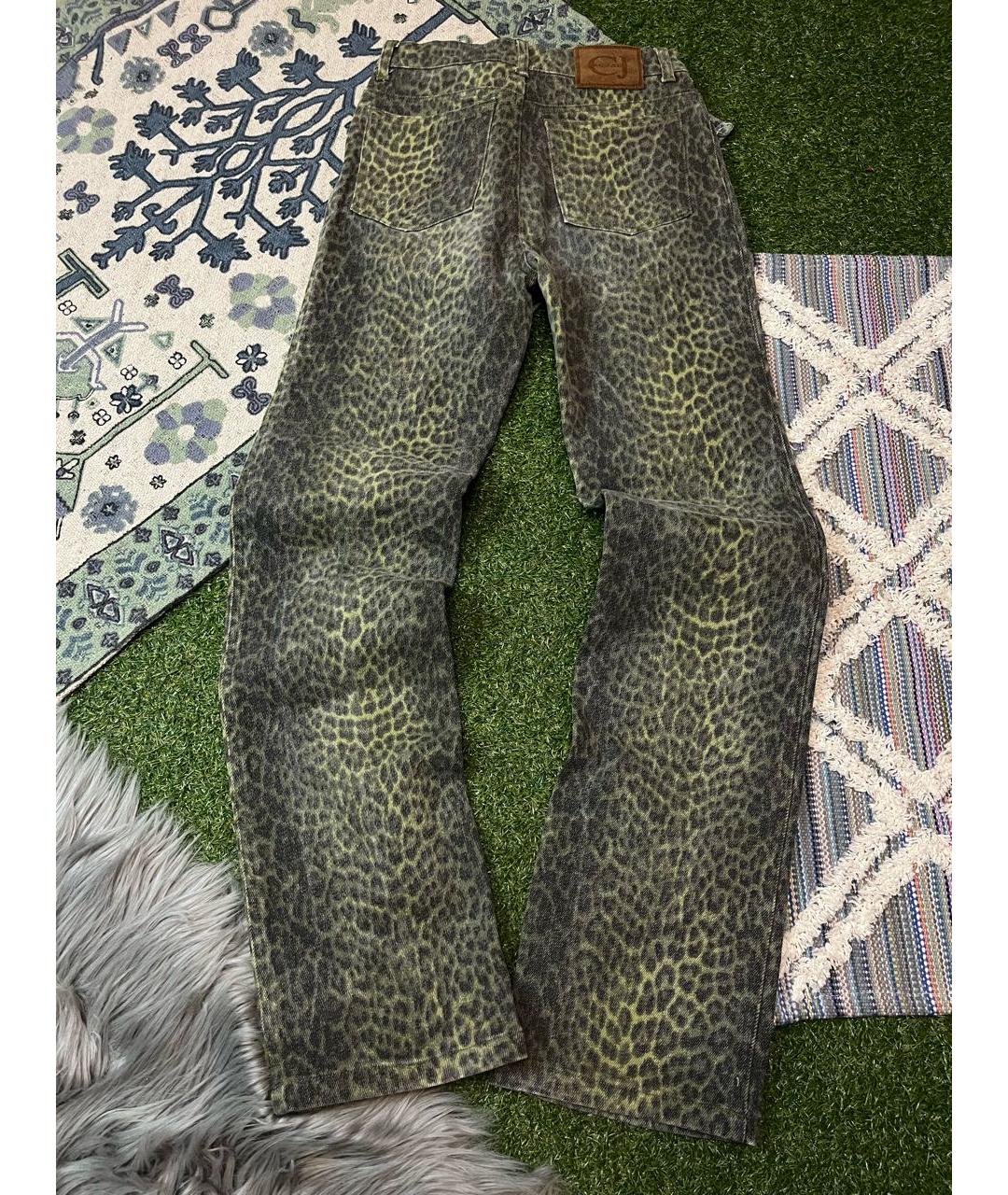 JUST CAVALLI Мульти хлопковые прямые джинсы, фото 2