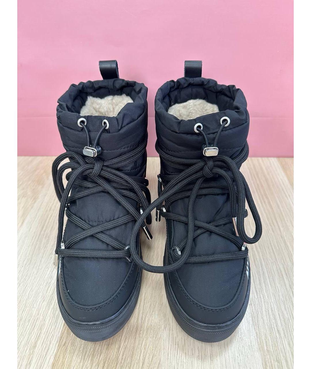 INUIKII Черные синтетические ботинки, фото 4