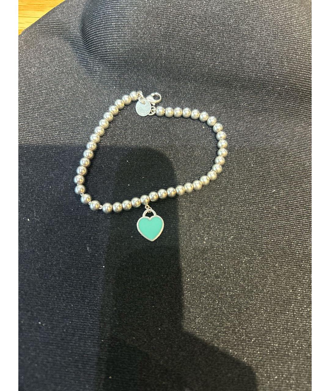TIFFANY&CO Бирюзовый серебряный браслет, фото 4