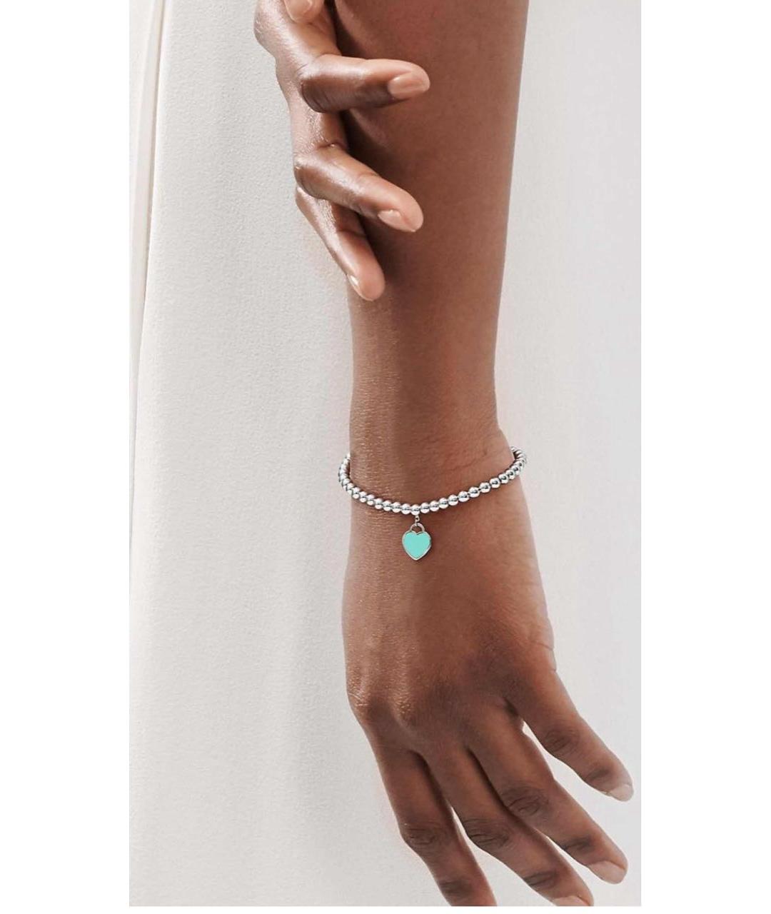 TIFFANY&CO Бирюзовый серебряный браслет, фото 2