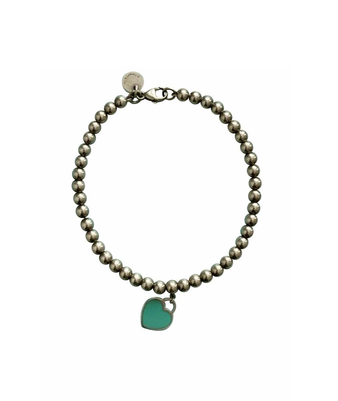 TIFFANY&CO Бирюзовый серебряный браслет, фото 1