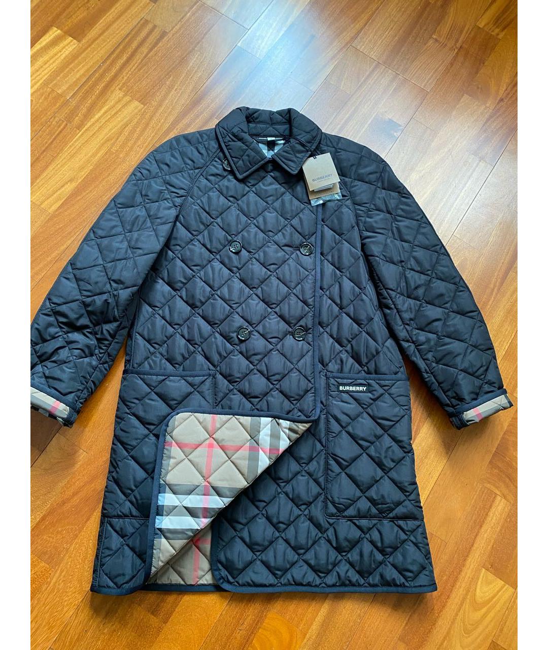 BURBERRY Черное пальто, фото 5