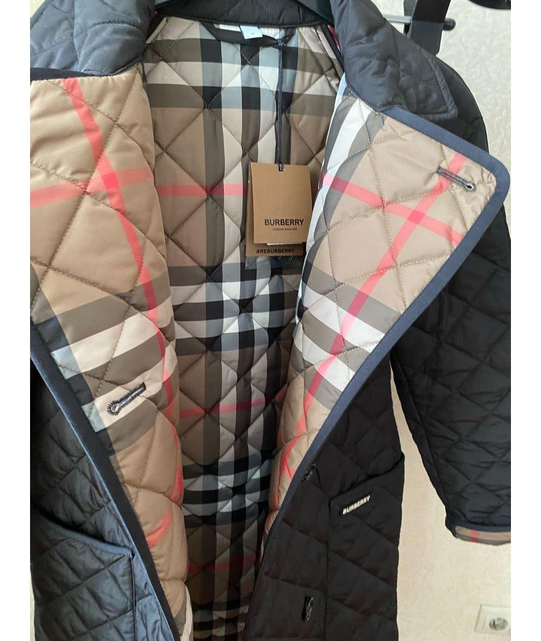 BURBERRY Черное пальто, фото 4