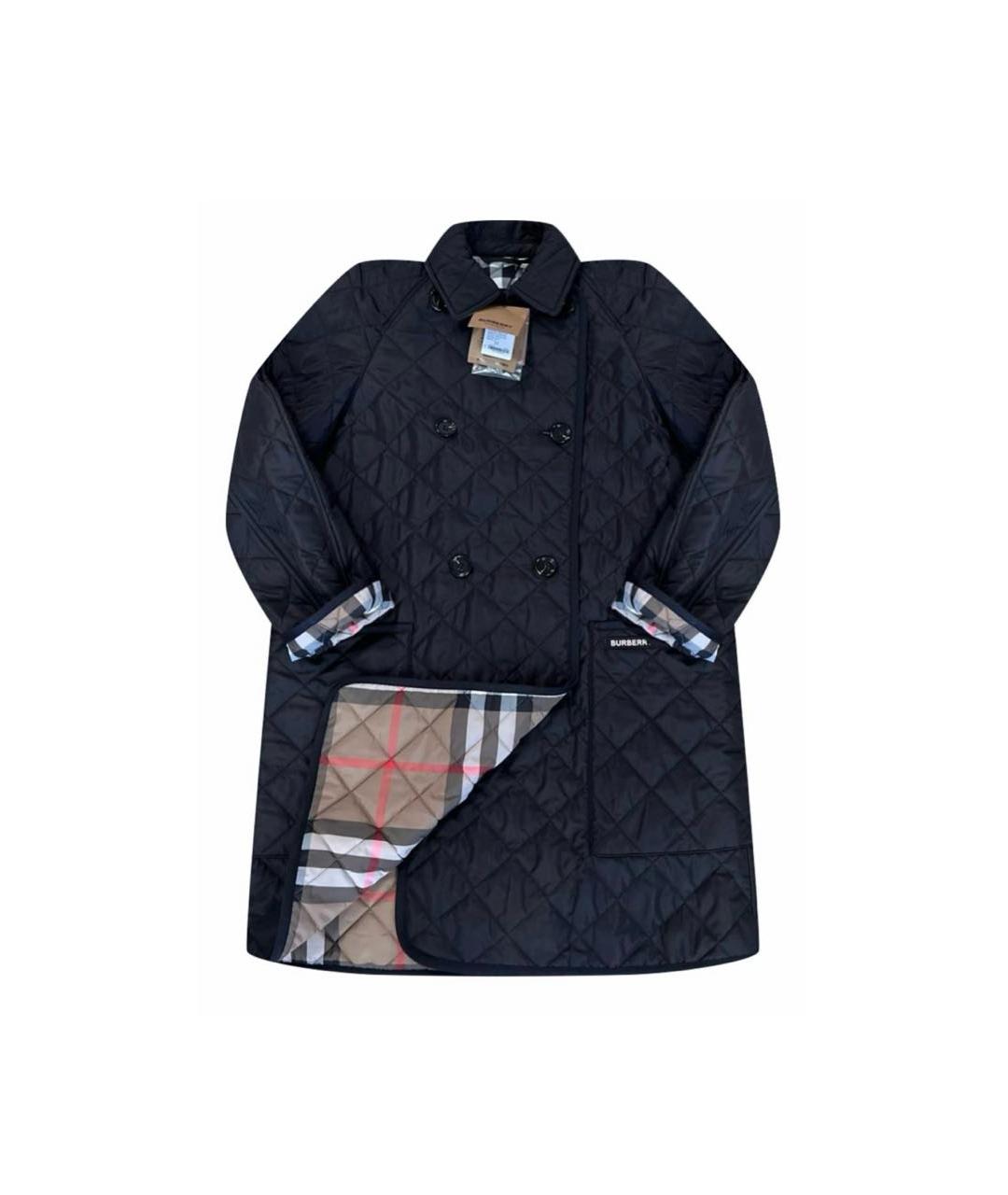 BURBERRY Черное пальто, фото 1