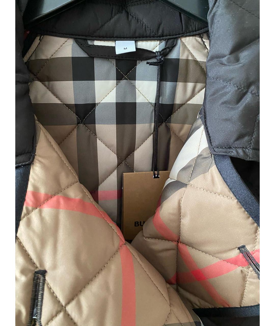 BURBERRY Черное пальто, фото 6