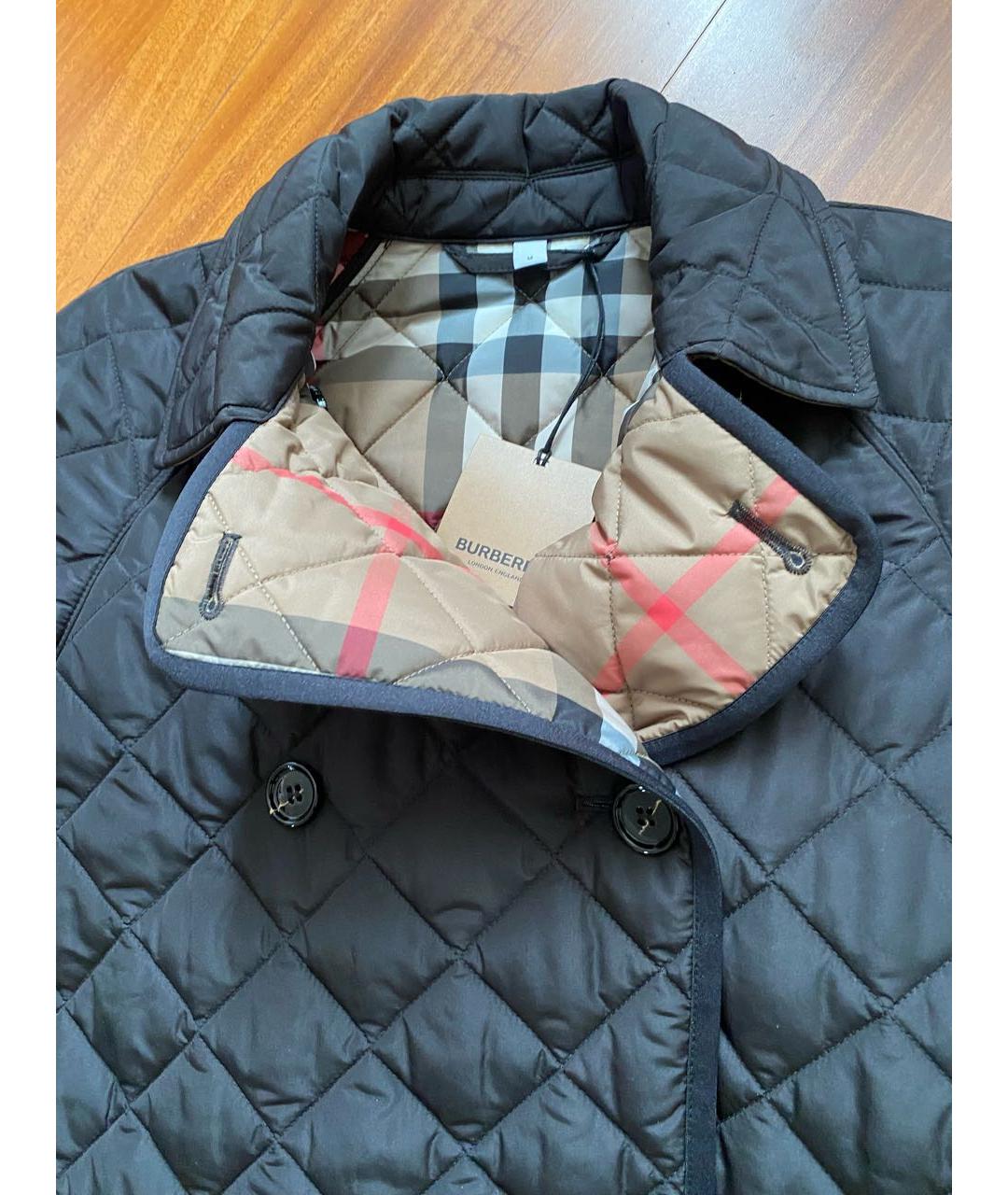 BURBERRY Черное пальто, фото 3
