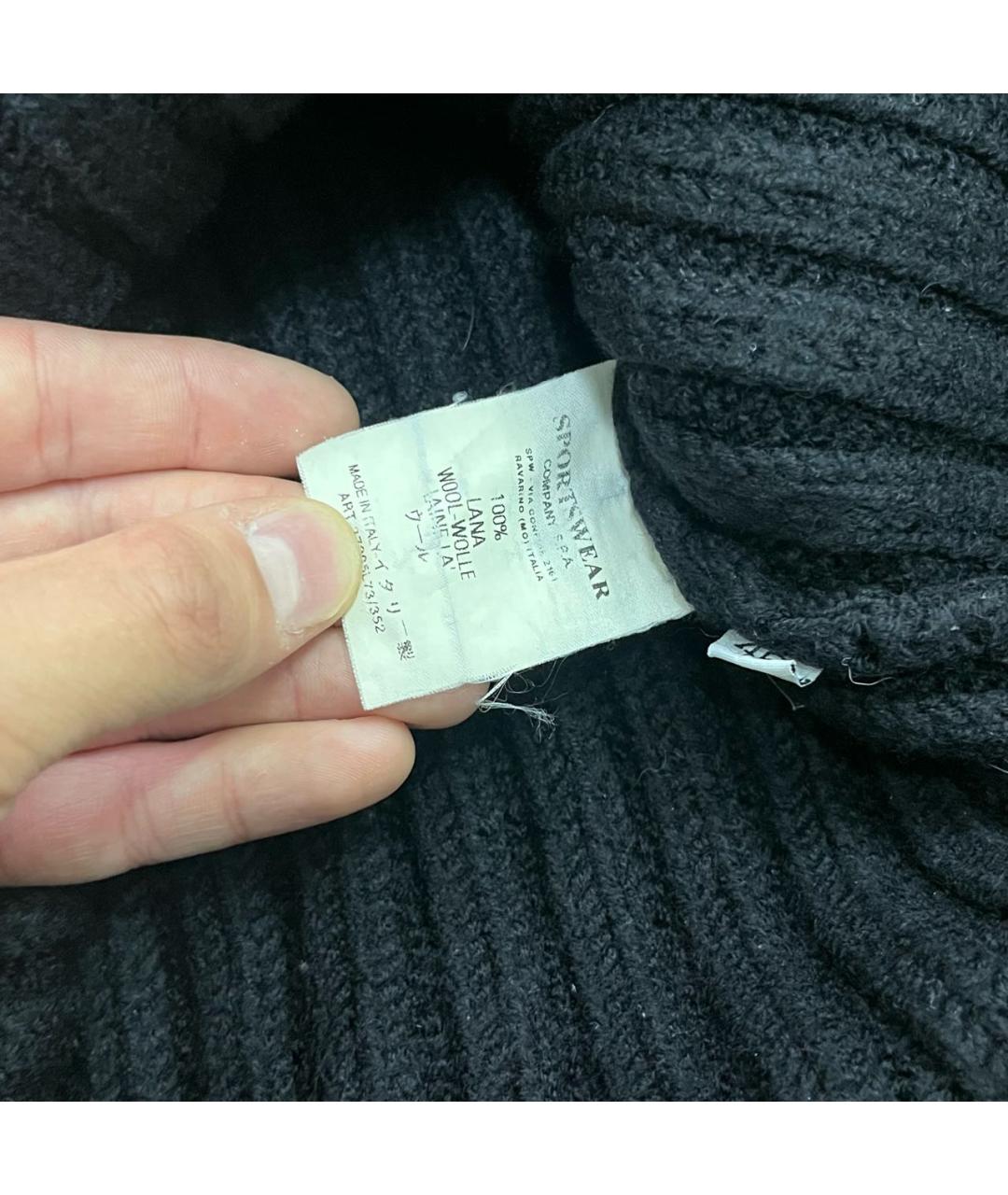 CP COMPANY Черный шерстяной джемпер / свитер, фото 6