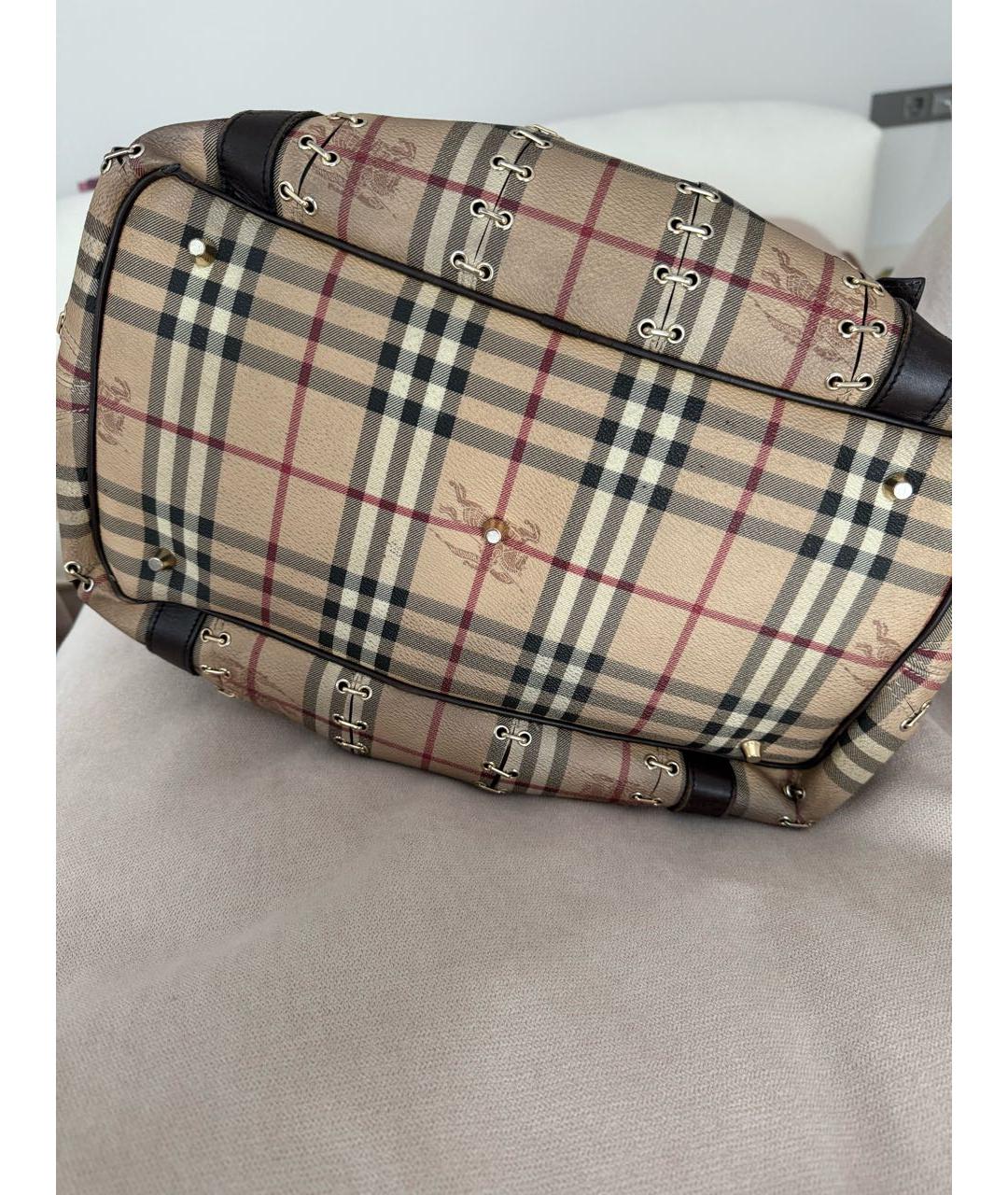 BURBERRY Мульти кожаная сумка тоут, фото 3