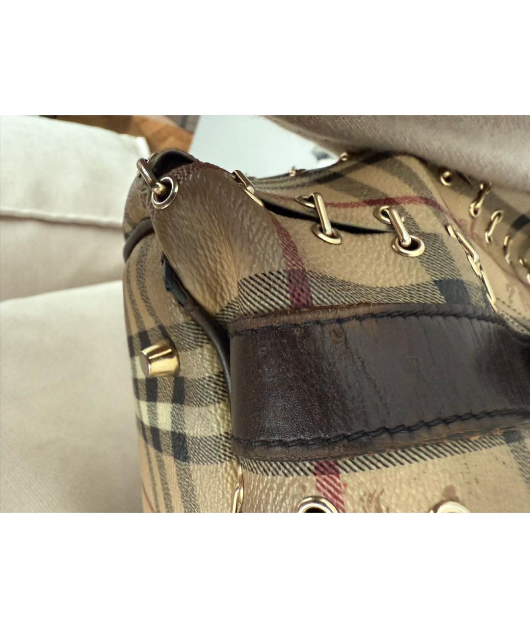 BURBERRY Мульти кожаная сумка тоут, фото 7
