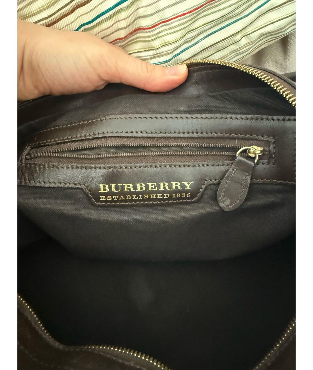 BURBERRY Мульти кожаная сумка тоут, фото 4