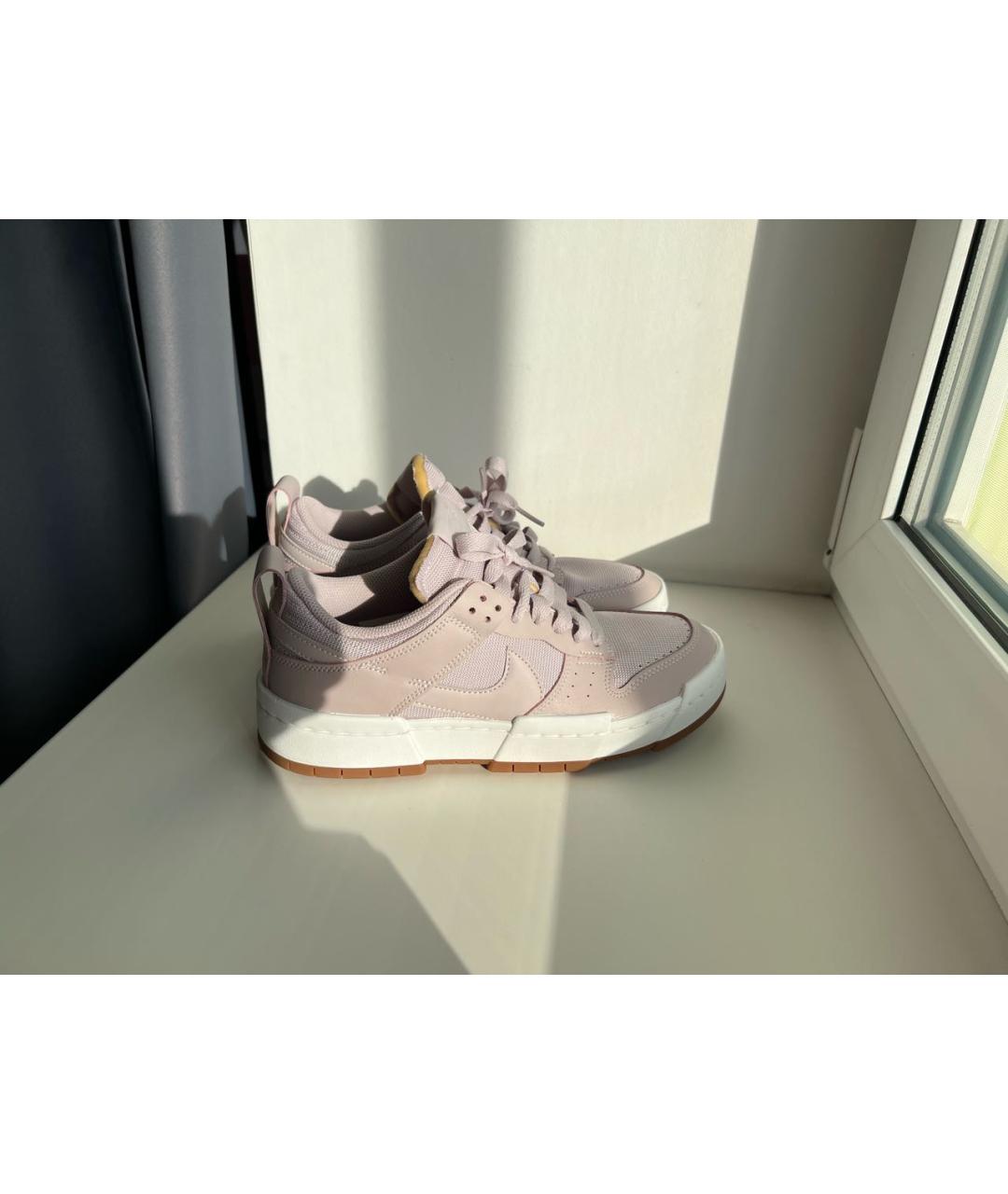 NIKE Коралловые кожаные кроссовки, фото 2