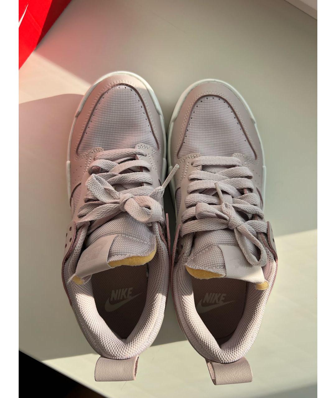 NIKE Коралловые кожаные кроссовки, фото 7