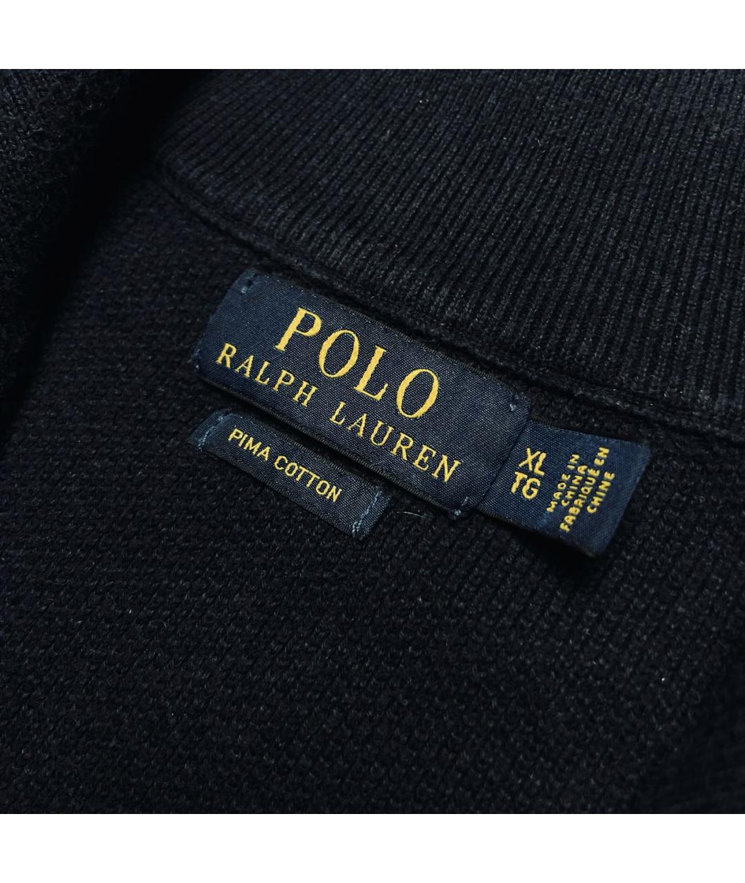 POLO RALPH LAUREN Темно-синий хлопковый джемпер / свитер, фото 6