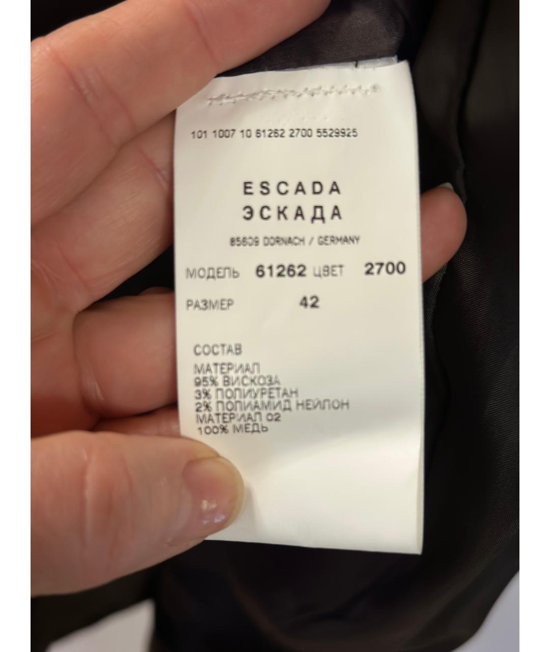 ESCADA Золотой вискозный жакет/пиджак, фото 7