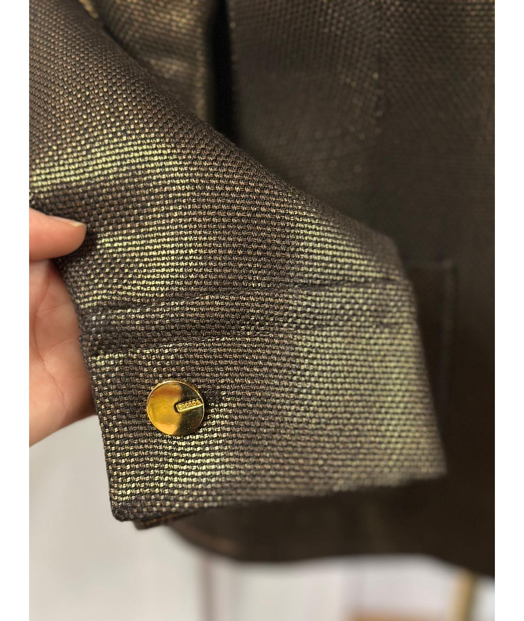 ESCADA Золотой вискозный жакет/пиджак, фото 5