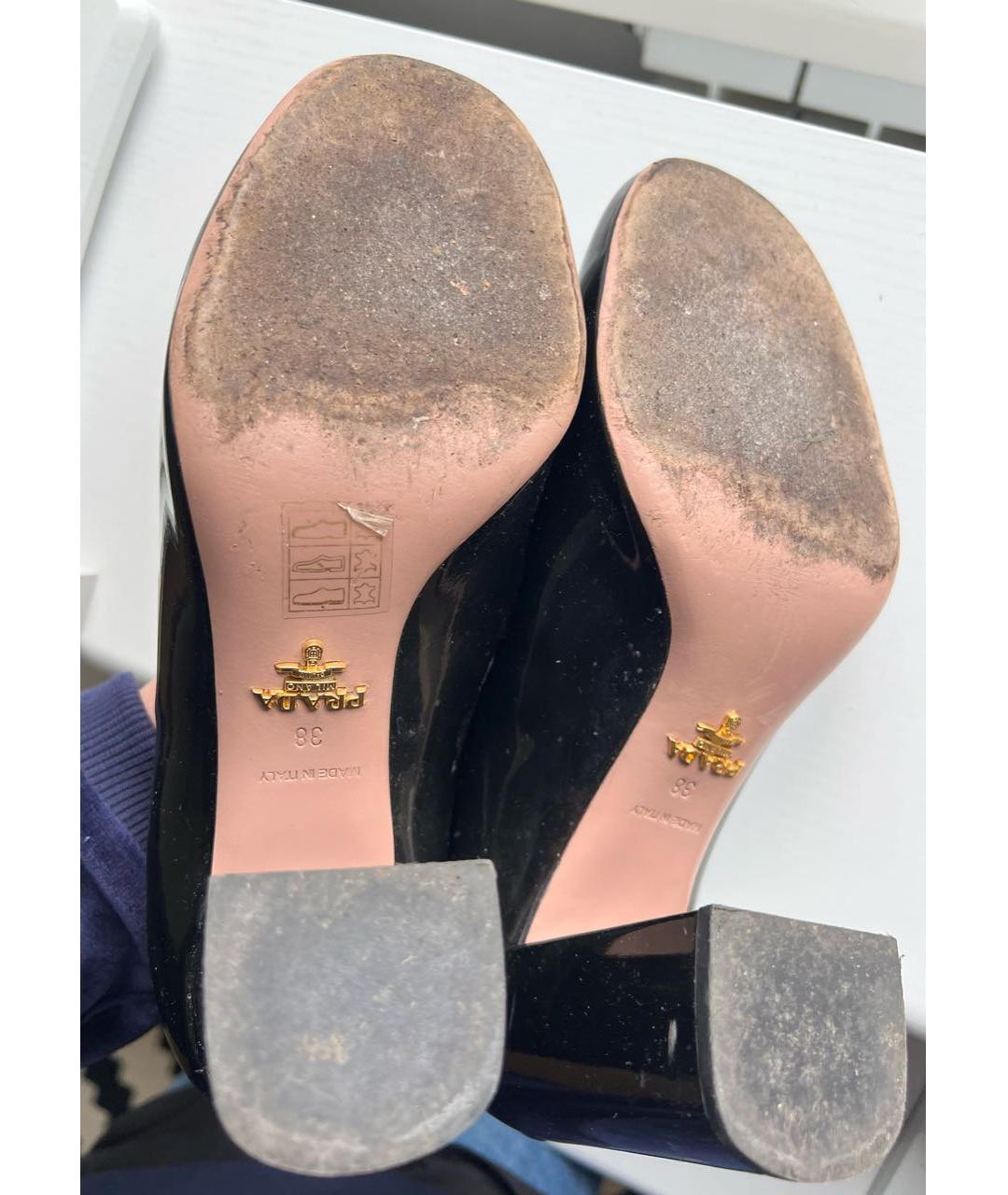 PRADA Черные туфли из лакированной кожи, фото 7