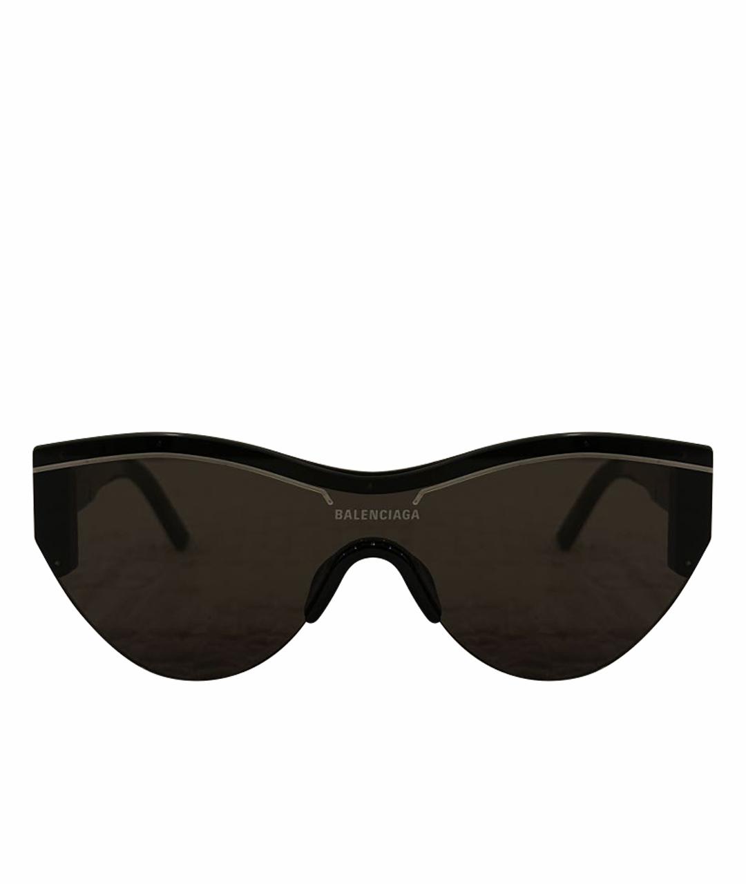 BALENCIAGA Черные пластиковые солнцезащитные очки, фото 1