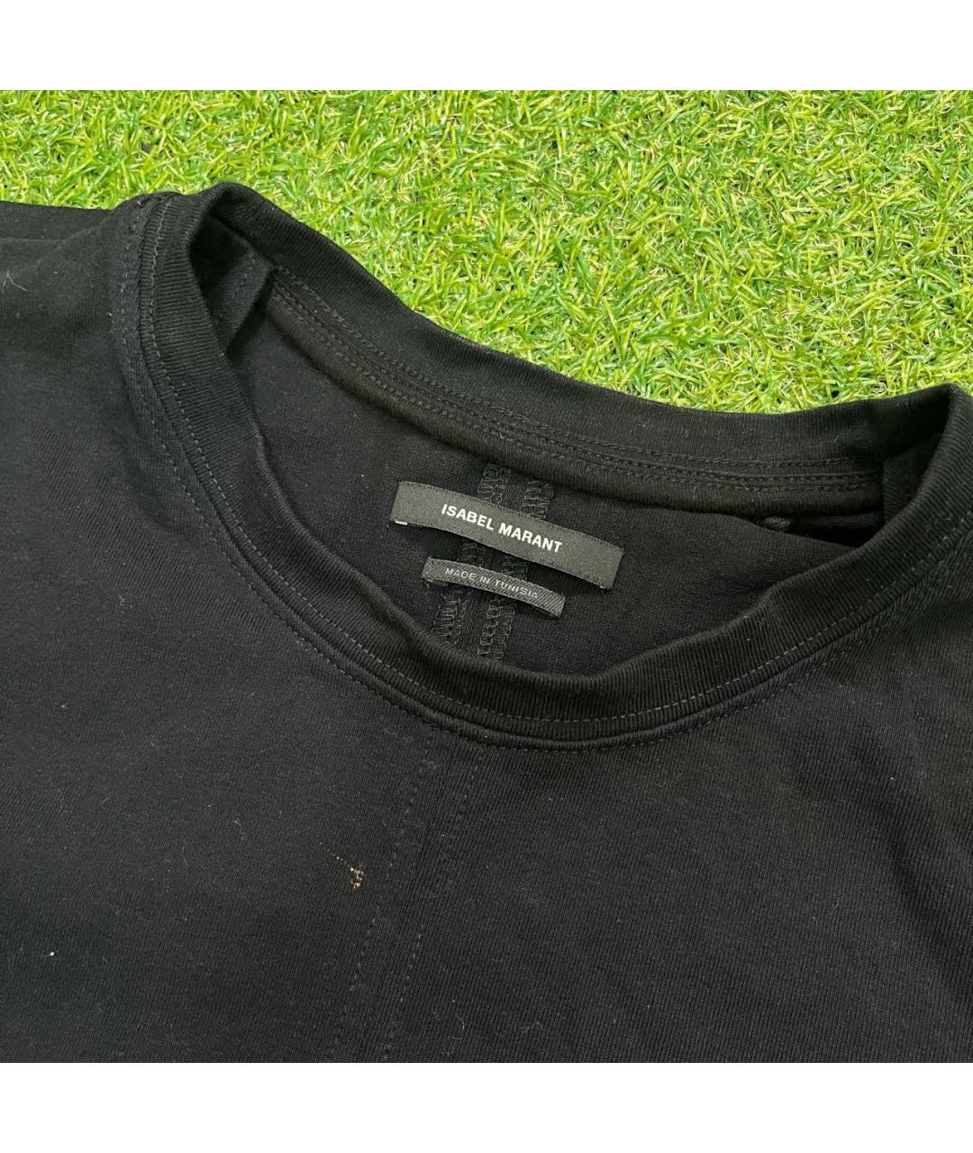 ISABEL MARANT Черная хлопковая футболка, фото 3