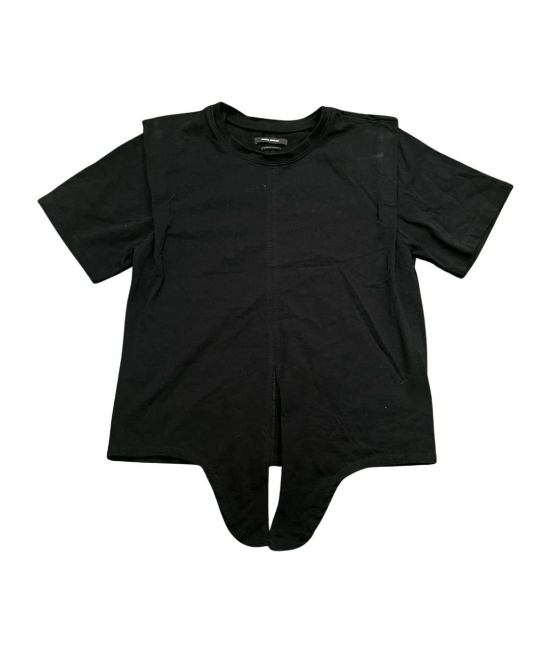 ISABEL MARANT Черная хлопковая футболка, фото 6