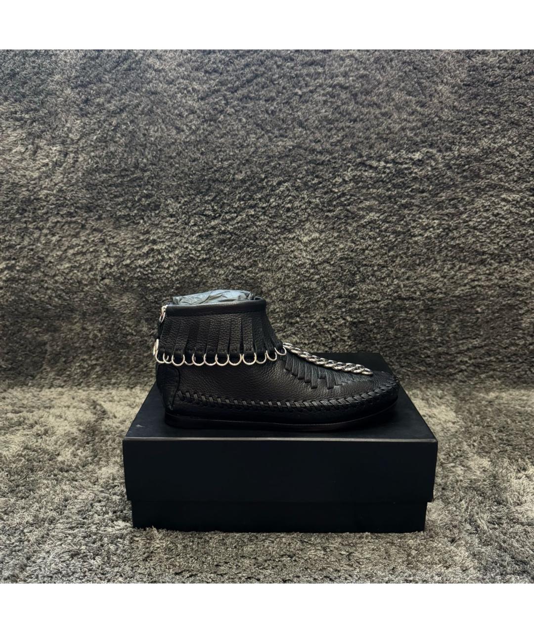 ALEXANDER WANG Черные кожаные ботинки, фото 9