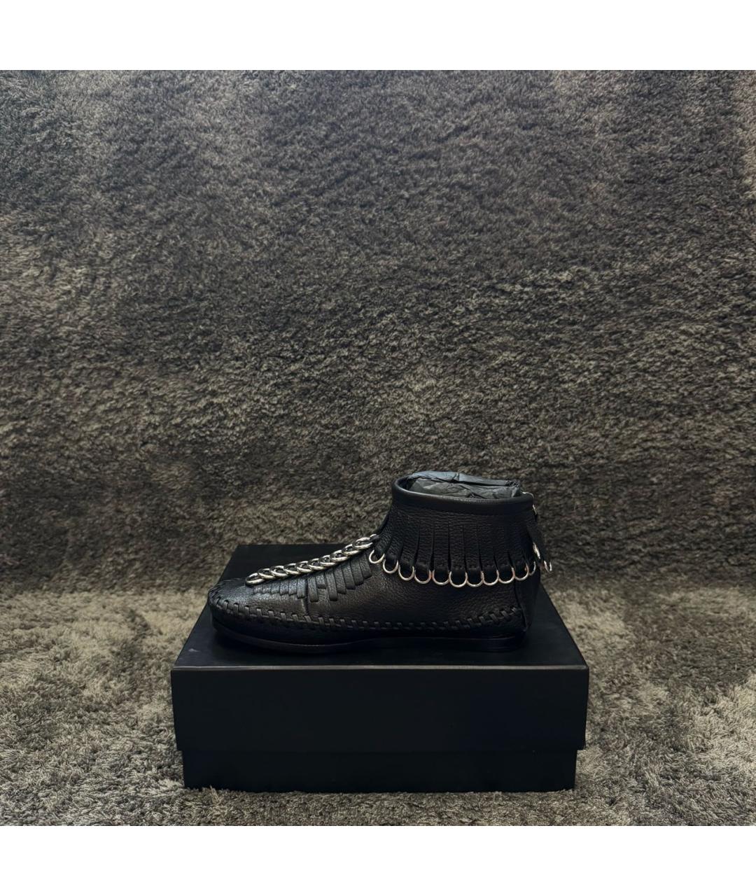 ALEXANDER WANG Черные кожаные ботинки, фото 3