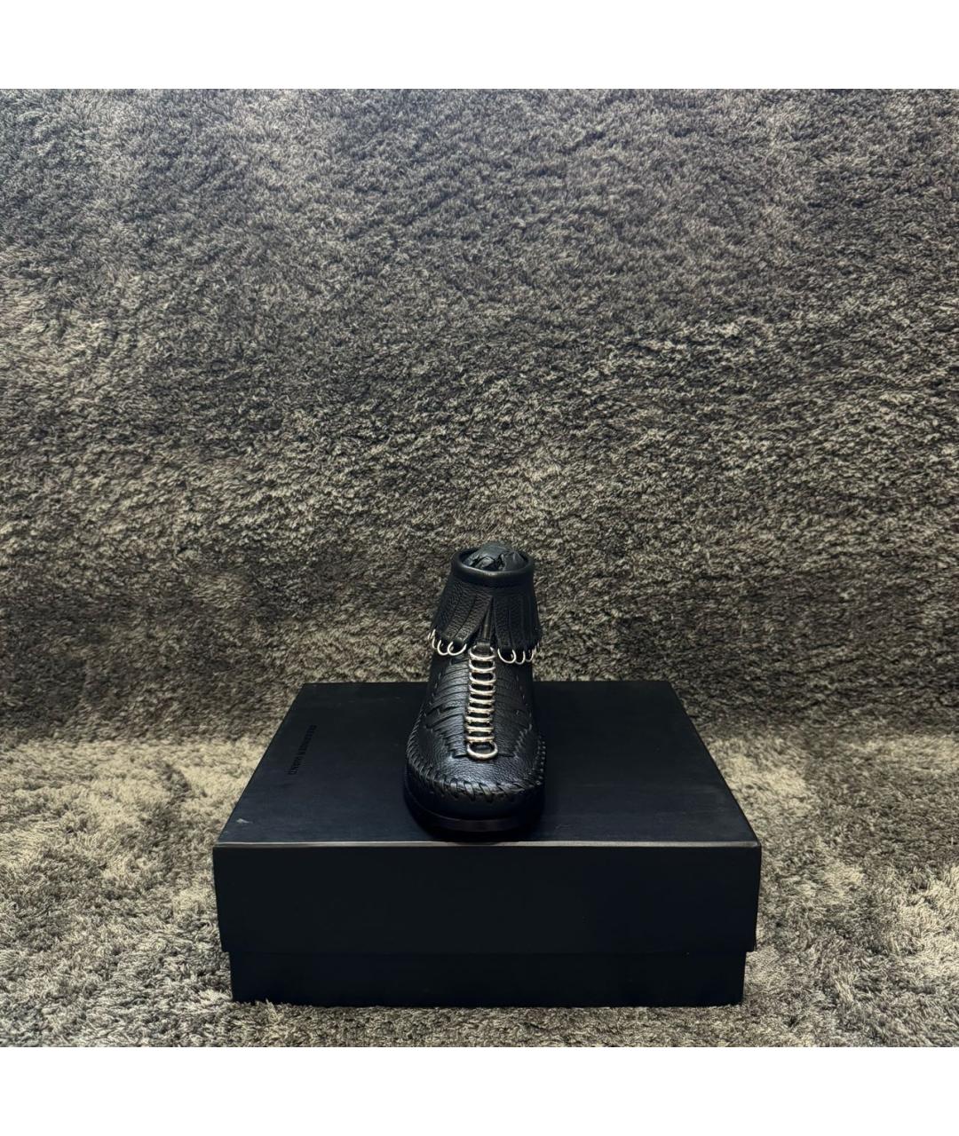 ALEXANDER WANG Черные кожаные ботинки, фото 2