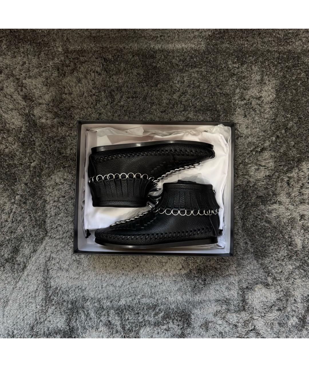 ALEXANDER WANG Черные кожаные ботинки, фото 8