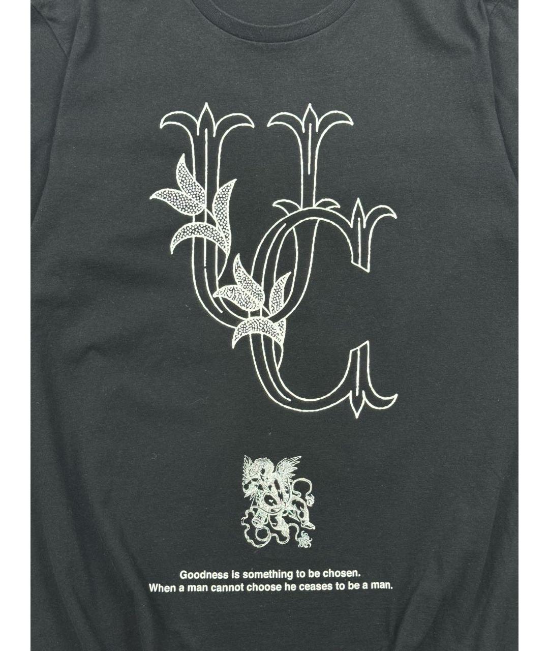 UNDERCOVER Черная хлопковая футболка, фото 2