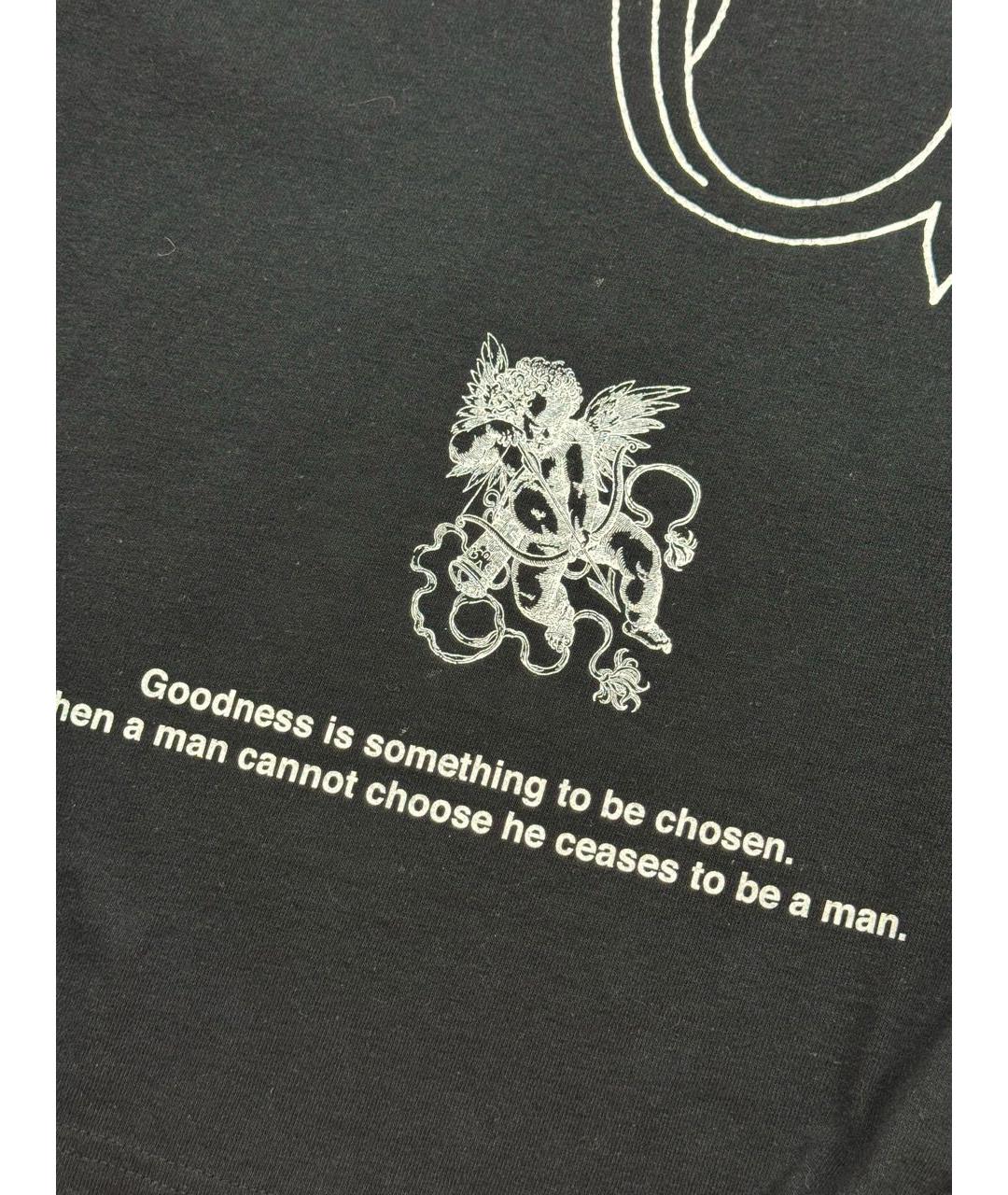 UNDERCOVER Черная хлопковая футболка, фото 5