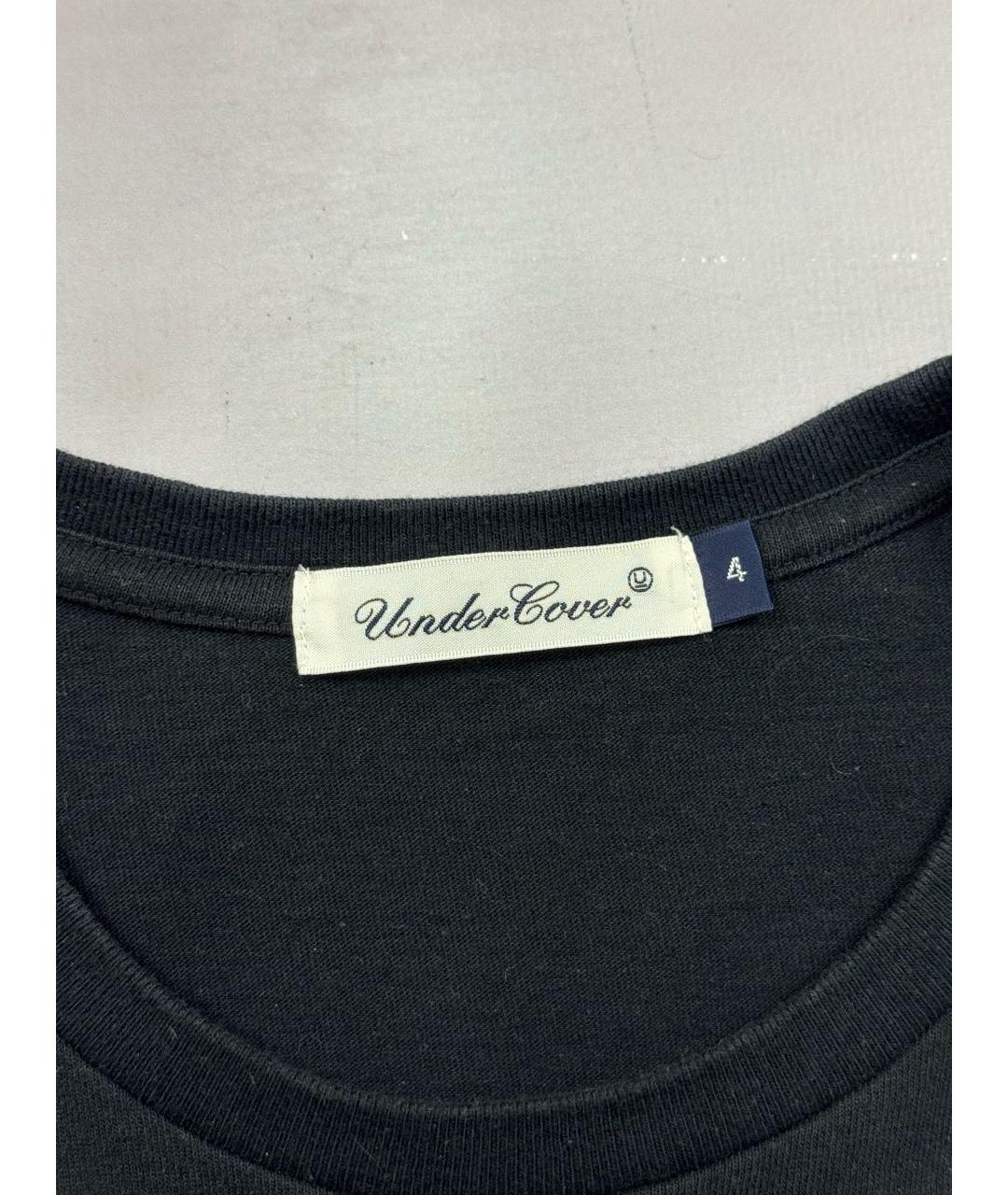 UNDERCOVER Черная хлопковая футболка, фото 6
