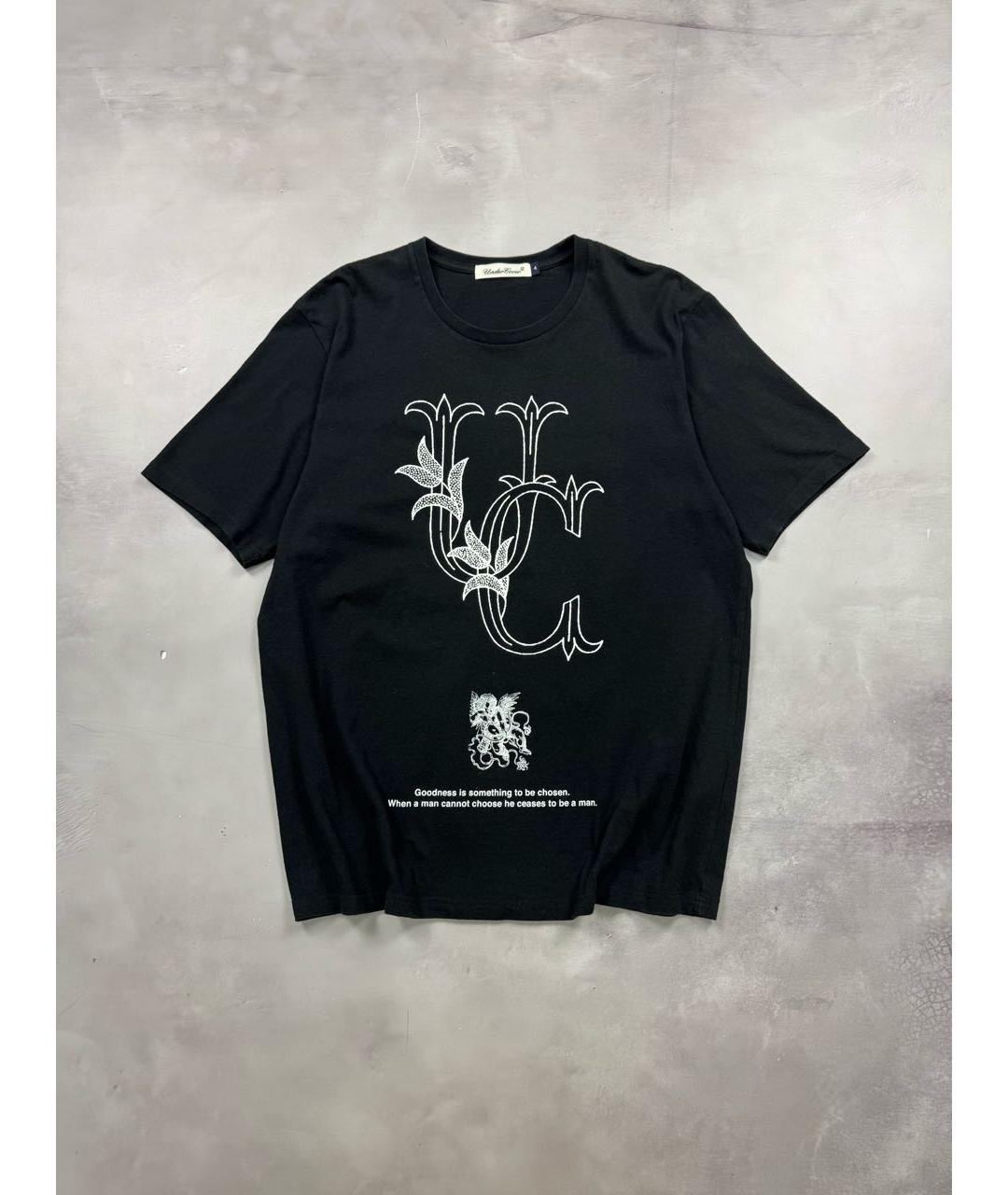 UNDERCOVER Черная хлопковая футболка, фото 9