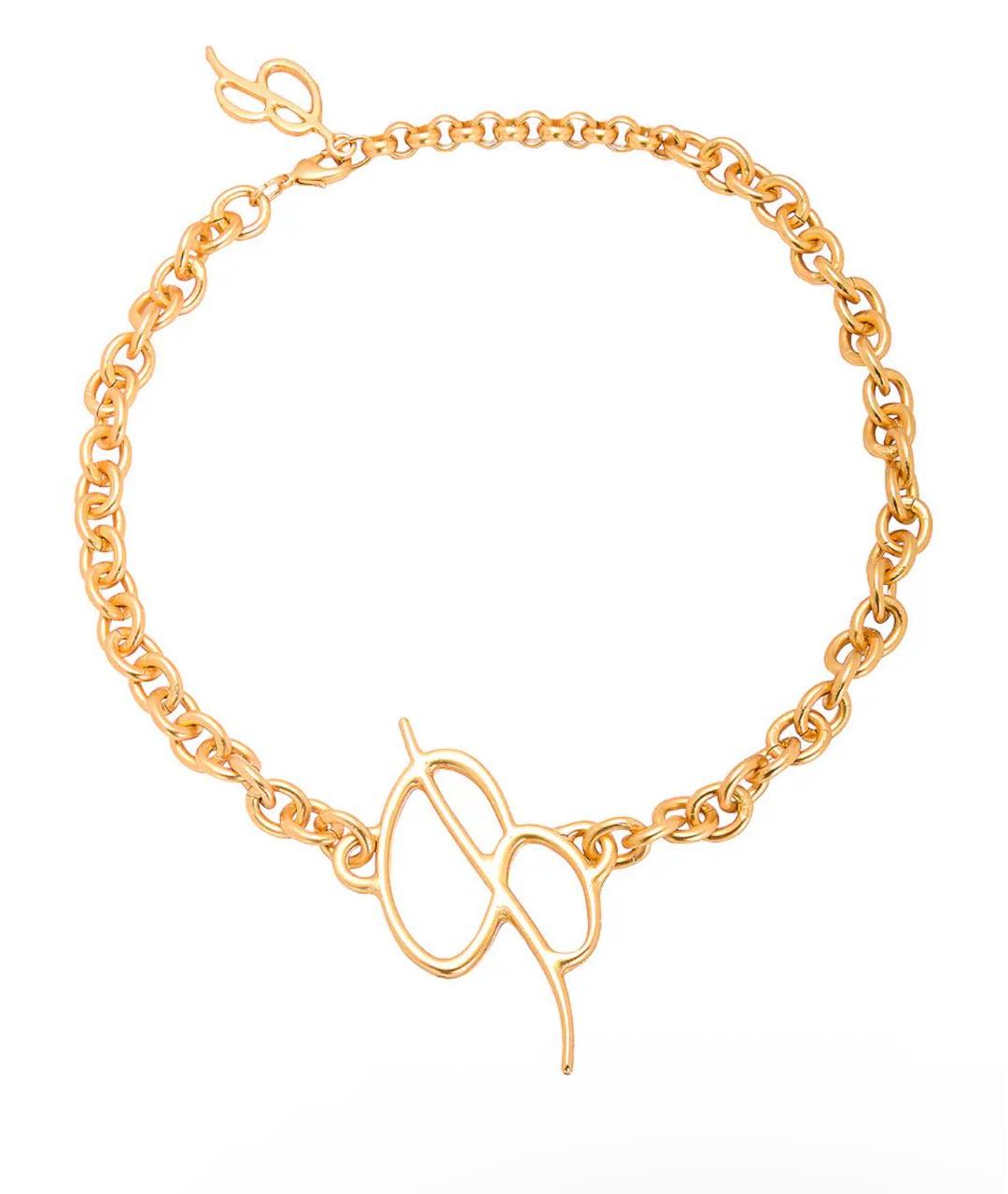 BLUMARINE Золотое металлическое колье, фото 1