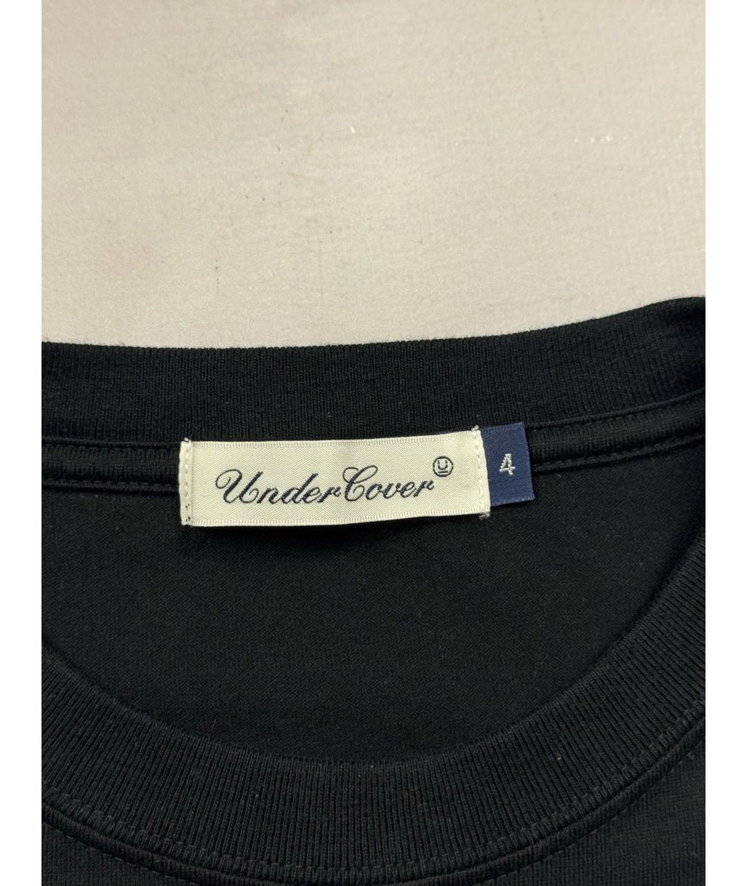 UNDERCOVER Черная хлопковая футболка, фото 6