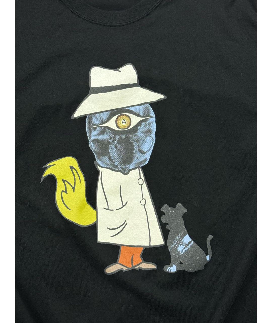 UNDERCOVER Черная хлопковая футболка, фото 2