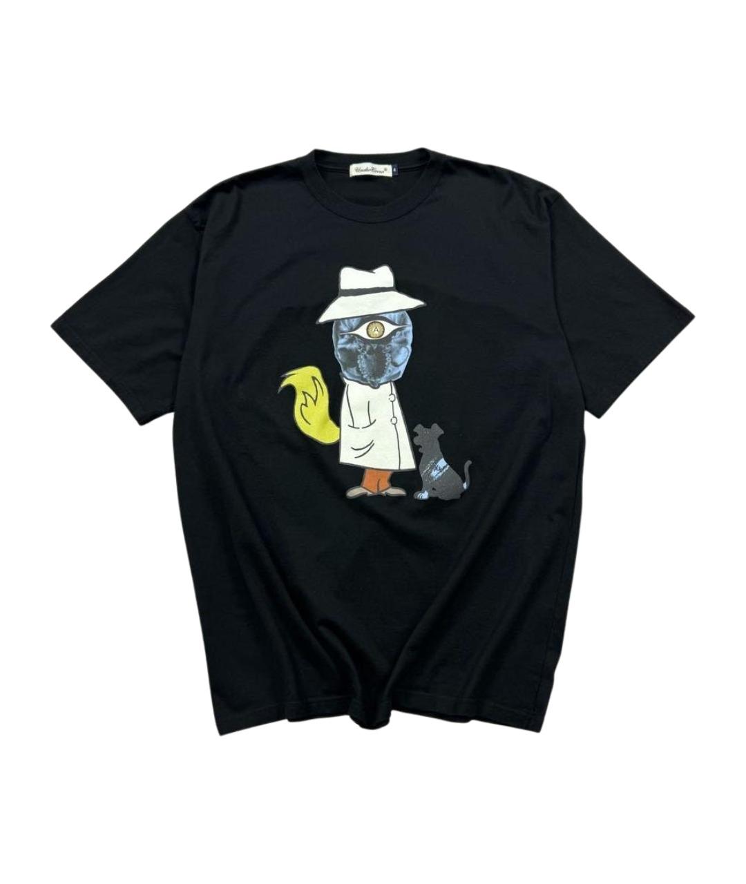 UNDERCOVER Черная хлопковая футболка, фото 1