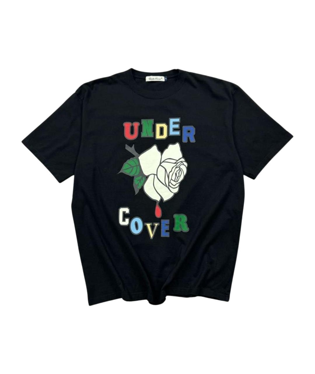 UNDERCOVER Черная хлопковая футболка, фото 1