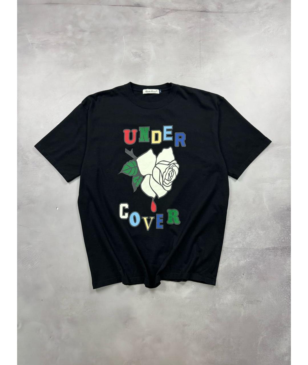 UNDERCOVER Черная хлопковая футболка, фото 9