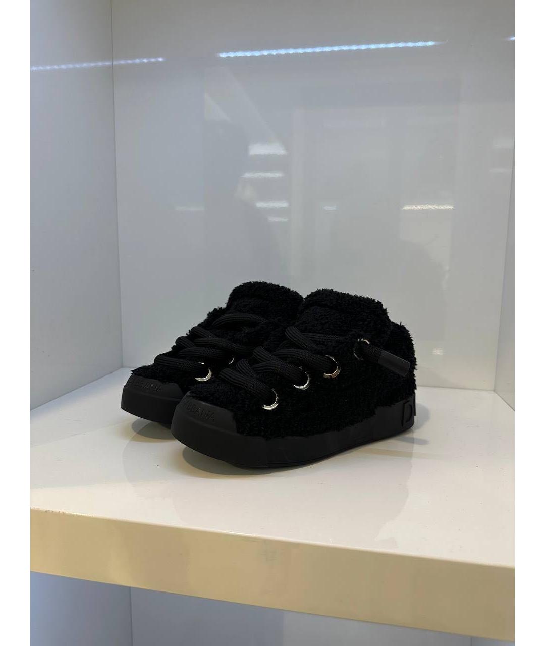 DOLCE&GABBANA Черные кеды, фото 3