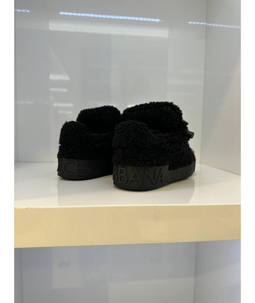 DOLCE&GABBANA Черные кеды, фото 4