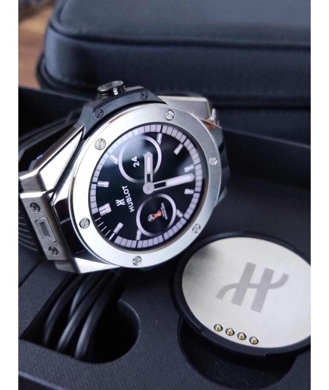 HUBLOT Черные металлические часы, фото 2