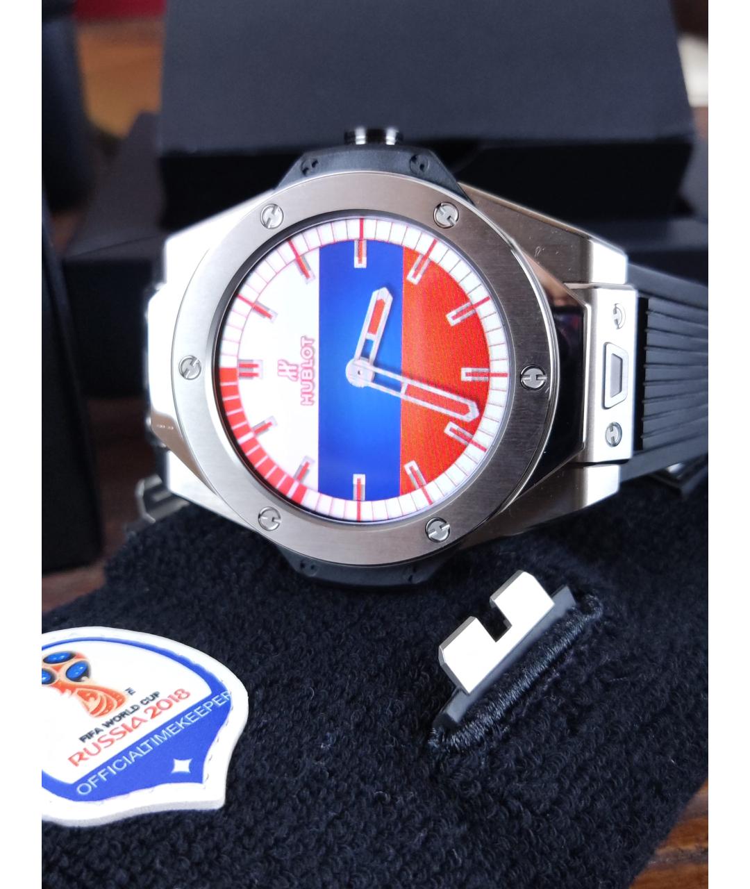 HUBLOT Черные металлические часы, фото 3