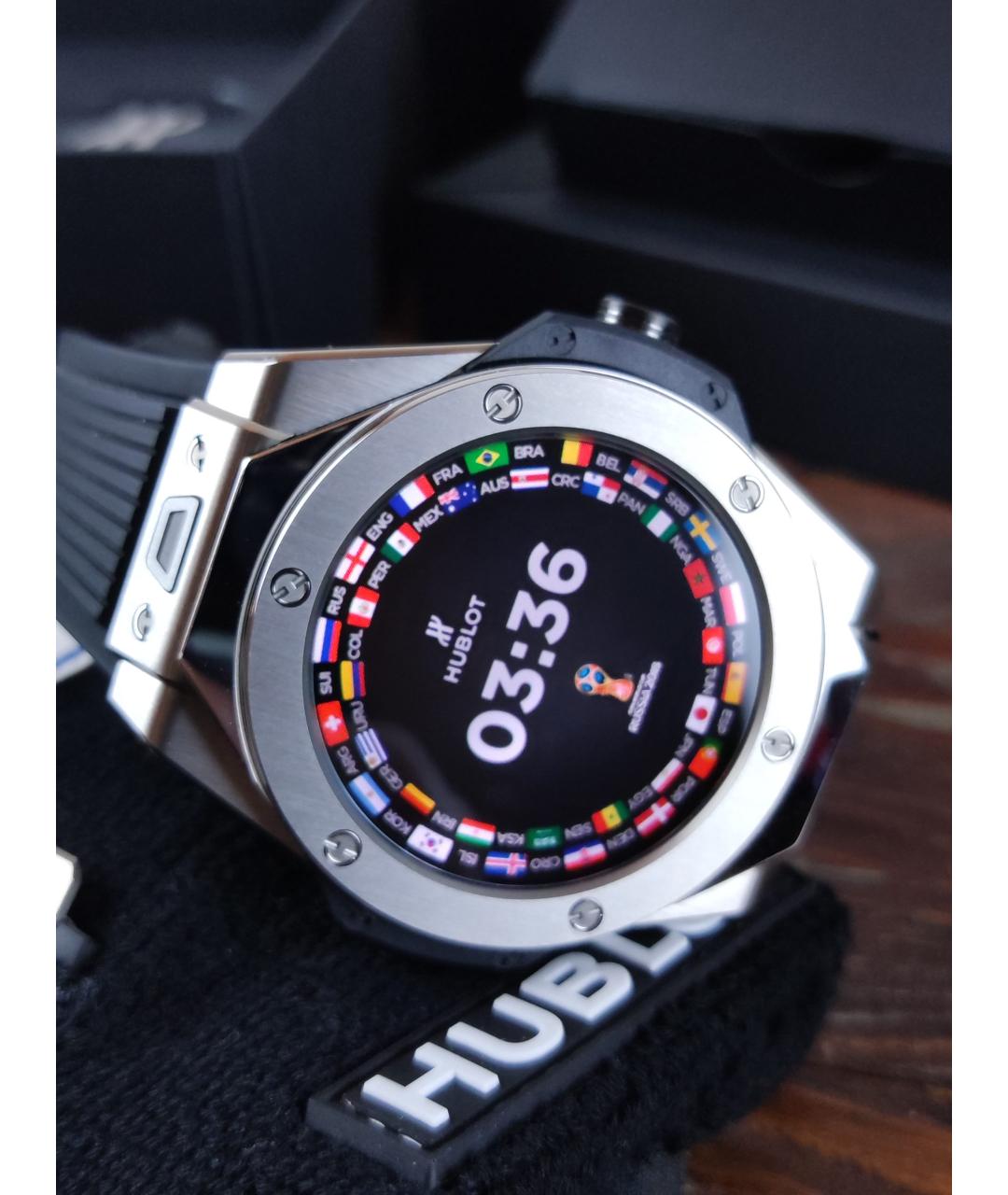 HUBLOT Черные металлические часы, фото 4