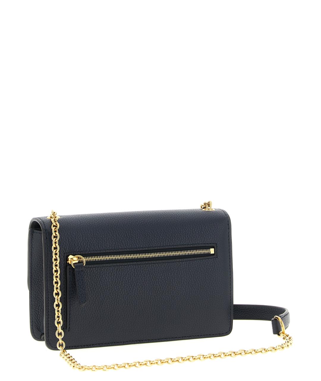 MULBERRY Синяя кожаная сумка через плечо, фото 2